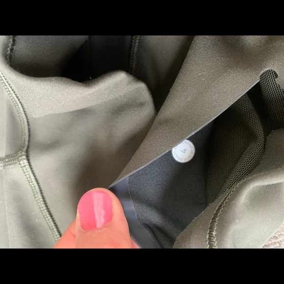 Lululemon in movement tights - dark olive - Picture 3 of 3